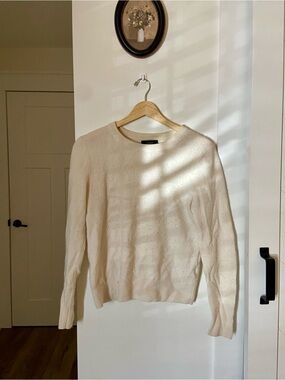 Quince Cashmere Cream Crewneck Women's Sweater